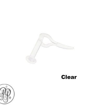 Kaos Softwear - Silicone Heart Nostril Retainer - Clear