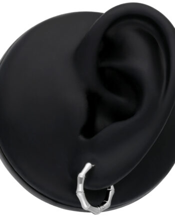 Little  Bamboo Hoop Earrings