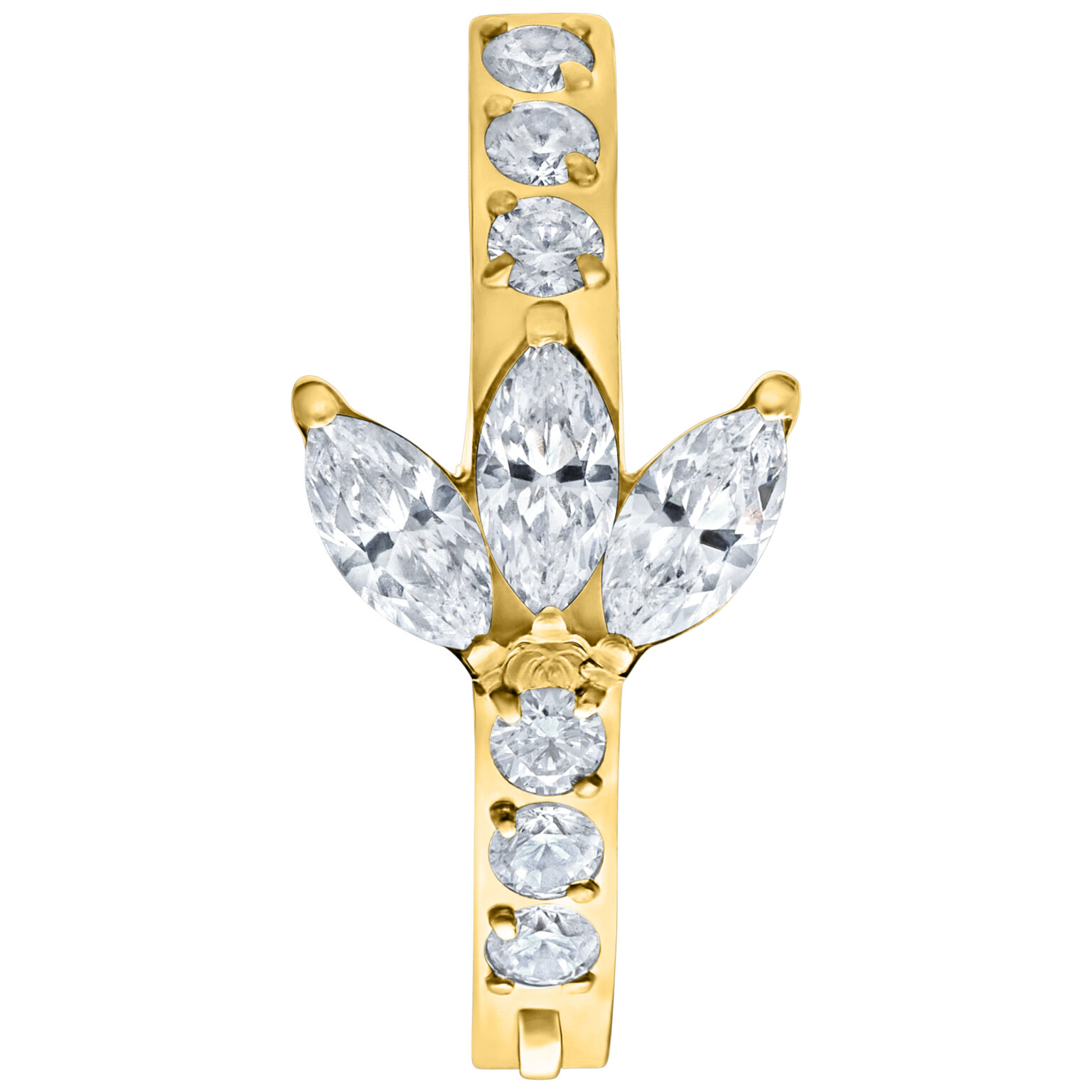 Titanium Gold Lotus Navel Clicker